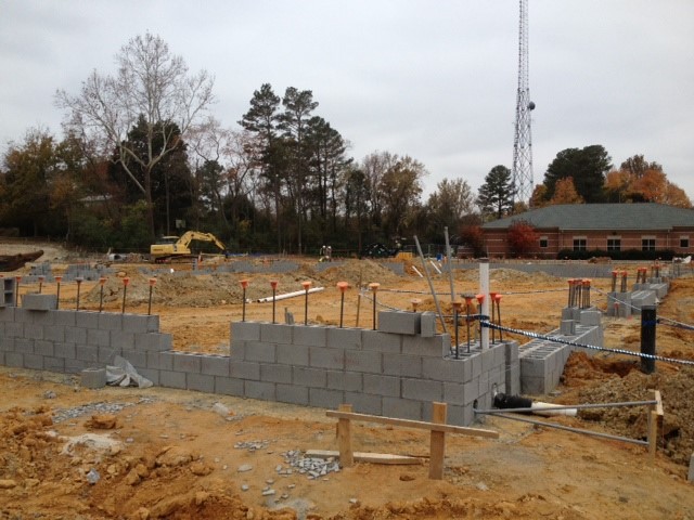 Laying the Foundation of the Fire Station